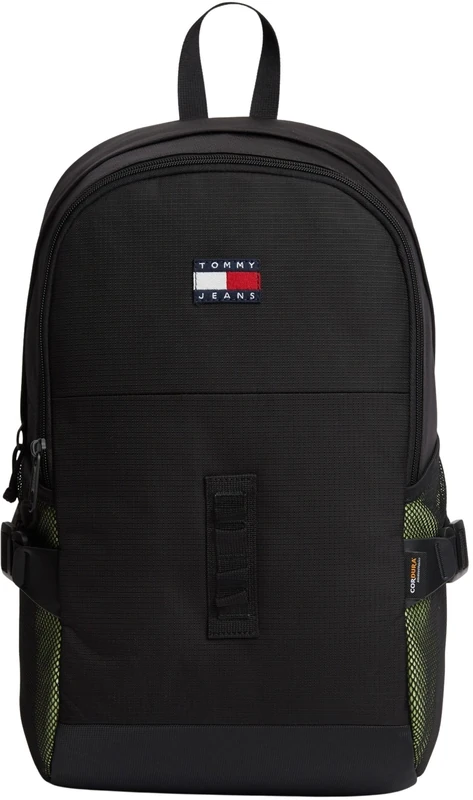 Tommy Jeans Men's TJM Outdoor Backpack AM0AM14227, Black (Black), One Size