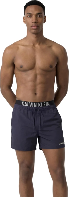 Calvin Klein Men’s Swim Shorts Medium Drawstring Boxer with Drawstring, Blue (Shoreline), 3XL - Image 1
