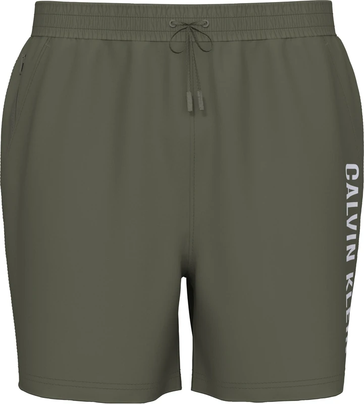 Calvin Klein Men Medium Drawstring LV00N61047 Swim Bottoms, Beige (Brush Green), 3XL