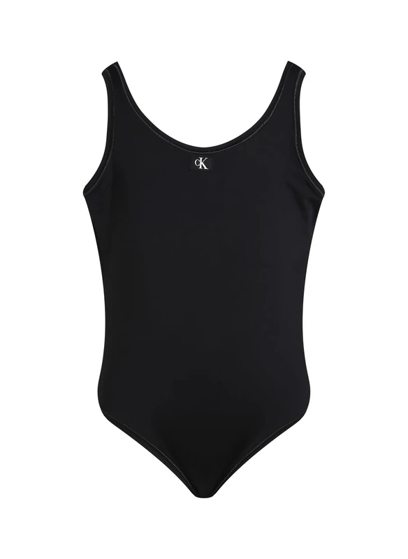 Calvin Klein Girls Swimsuit Ky0Ky00099 Swimsuits, Black (Pvh Black), 12-14 Years - Image 1