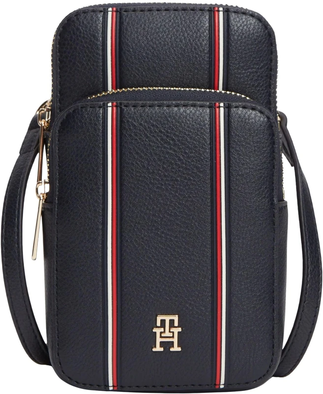 Tommy Hilfiger Women’s Crossbody Bag Icon Phone Pouch with Zip, Blue (Space Blue), One Size