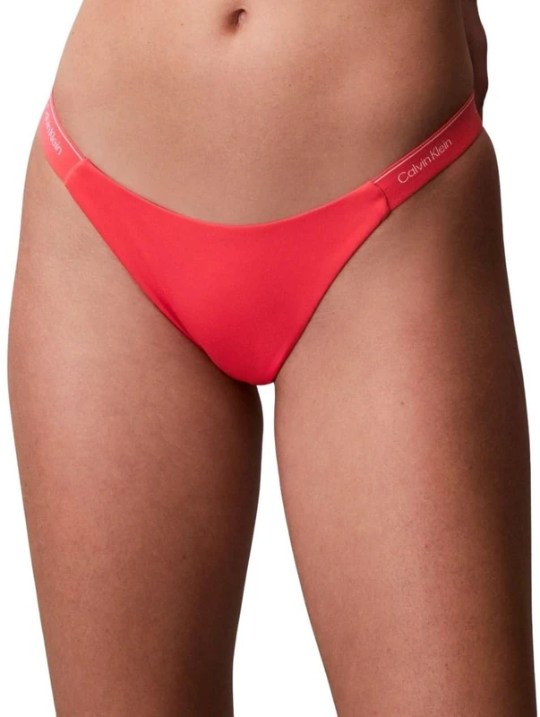 Calvin Klein Women Bikini LV00Q61206 Swim Bottoms, PINK (Punch Pink), XS