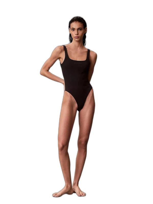 Calvin Klein Women One Piece LV00Q61142 Swimsuits, Black (Black), XS - Image 1