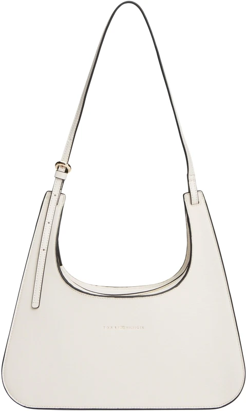Tommy Hilfiger Women's Th Modern Shoulder Bag AW0AW18620 Shoulder Bag, BEIGE (Soft Cream), One Size