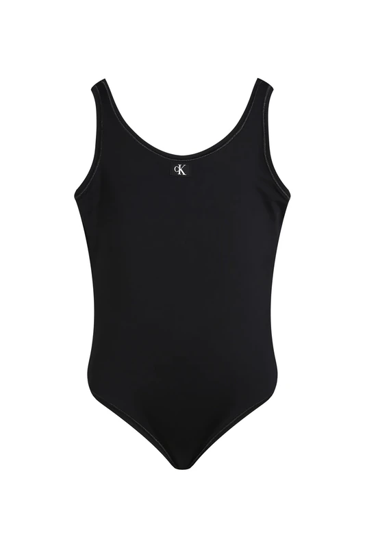 Calvin Klein Girls Swimsuit Ky0Ky00099 Swimsuits, Black (Pvh Black), 10-12 Years