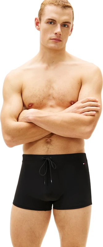 Tommy Hilfiger Men's Trunk UM0UM03728 Swim Trunk, Black (Black), XXL