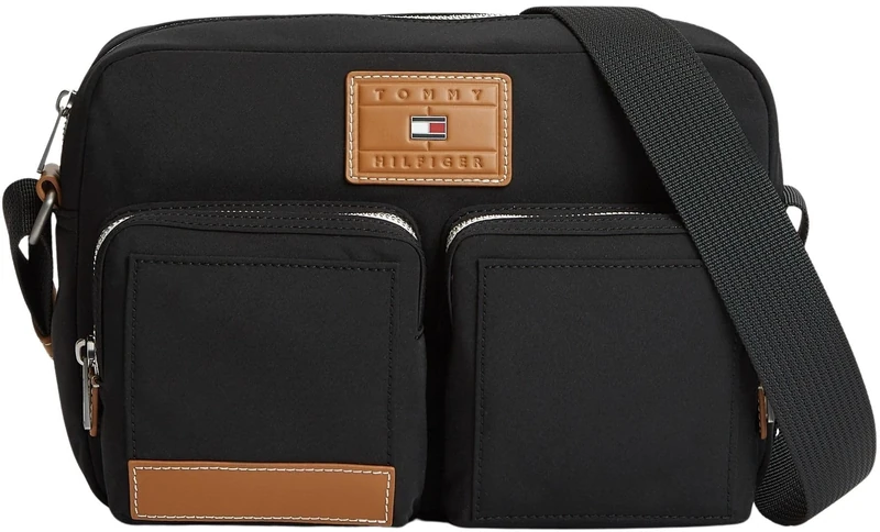 Tommy Hilfiger Men's Th Casual Flag Ew Crossover AM0AM14263 Other Handbags, BLACK (Black), One Size