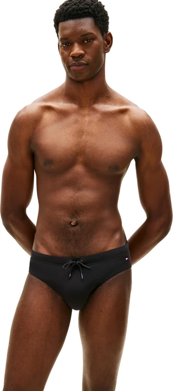 Tommy Hilfiger Men's Brief UM0UM03726 Swim Brief, Black (Black), XXL