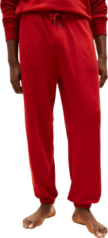Tommy Hilfiger Men’s Jogging Bottoms Track with Side Pockets, Red (Dark Magma), M