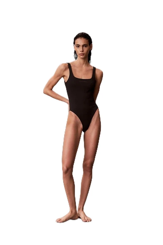 Calvin Klein Women One Piece LV00Q61142 Swimsuits, Black (Black), XL
