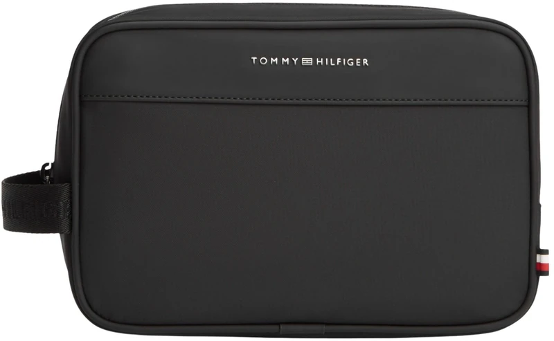 Tommy Hilfiger Men's Th Repreve Washbag AM0AM14153 Washbag, BLACK (Black), One Size