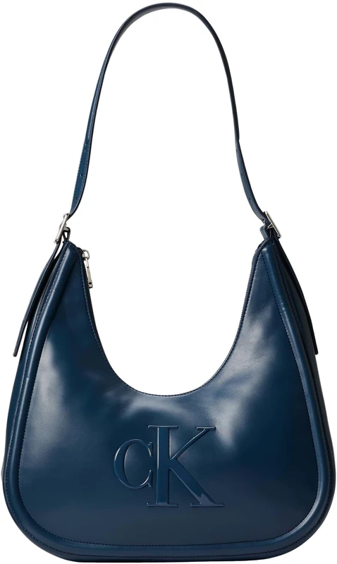 Calvin Klein Women's Bold Ck Crescent Bag LV04F3427G, BLUE, One Size