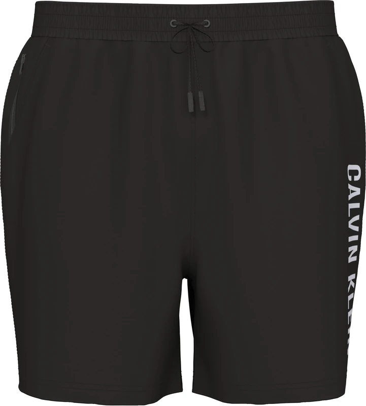 Calvin Klein Men Medium Drawstring LV00N61047 Swim Bottoms, Black (Black), S