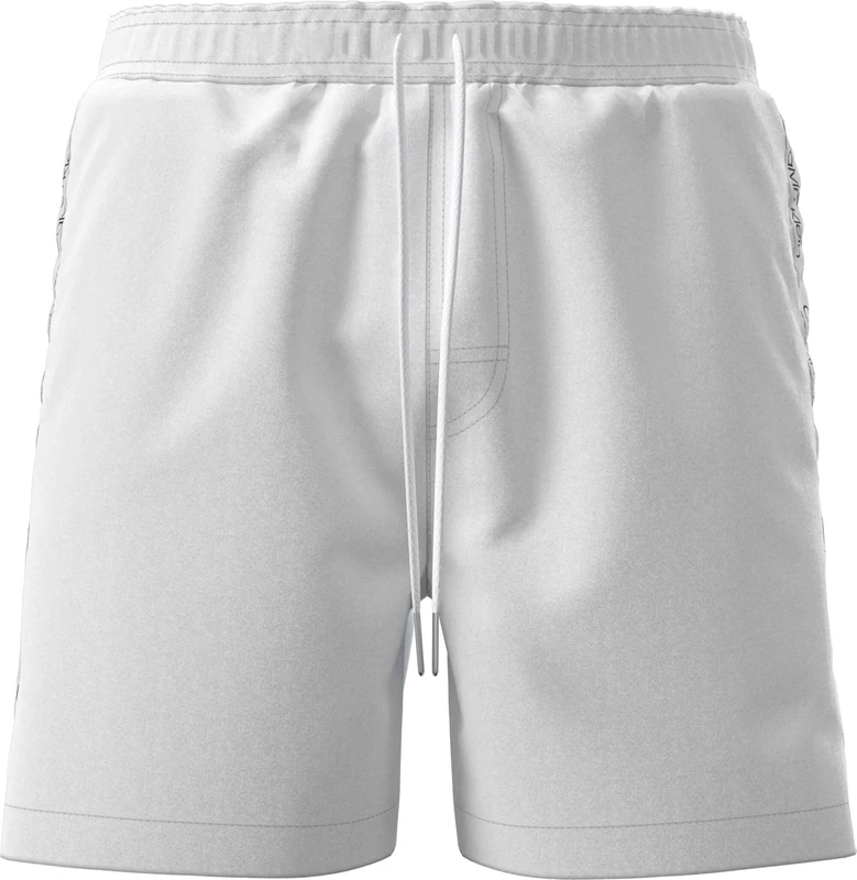 Calvin Klein Men 5 in Core Lv00N61002 Swim Bottoms, White (Classic White), XXL