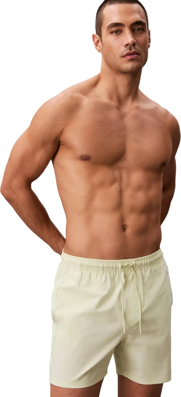 Calvin Klein Men 5 in Core Lv00N61002 Swim Bottoms, Green (White Jade), XL