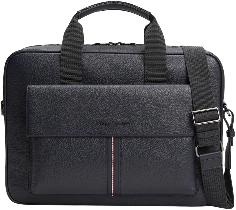Tommy Hilfiger Men's Th Central Computer Bag AM0AM14166 Computer Bag, BLUE (Space Blue), One Size