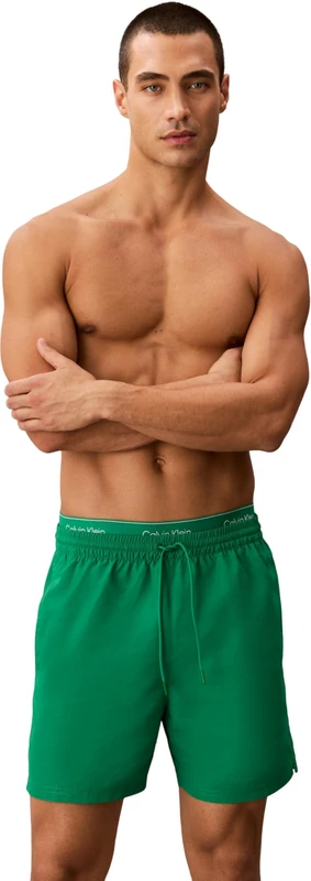 Calvin Klein Men Medium Drawstring LV00N61023 Swim Bottoms, Green (Mardi Gras Green), 4XL