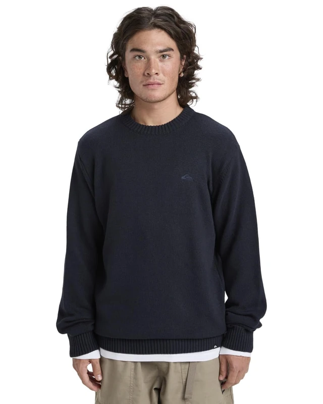 Quiksilver Jumper SALT WATER SWEATER Mens Black XL - Image 1
