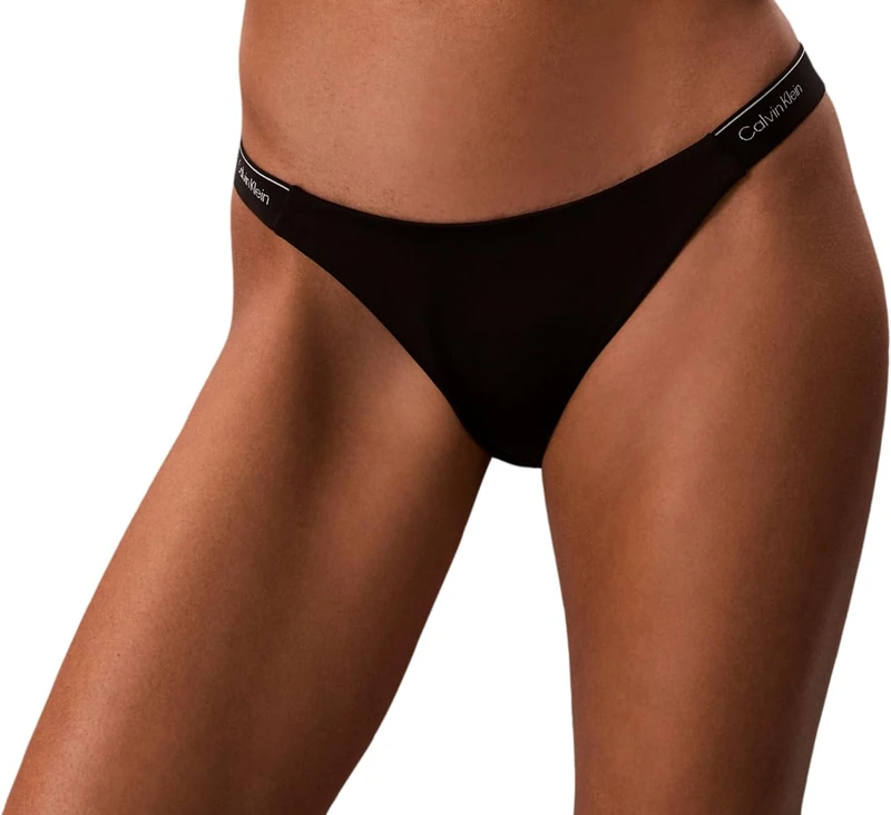 Calvin Klein Women Bikini LV00Q61206 Swim Bottoms, BLACK (Black), S