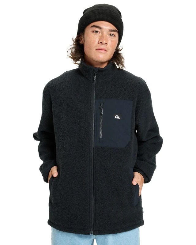 Quiksilver Full Zip Fleece CLEAN COAST FZ Mens Black S