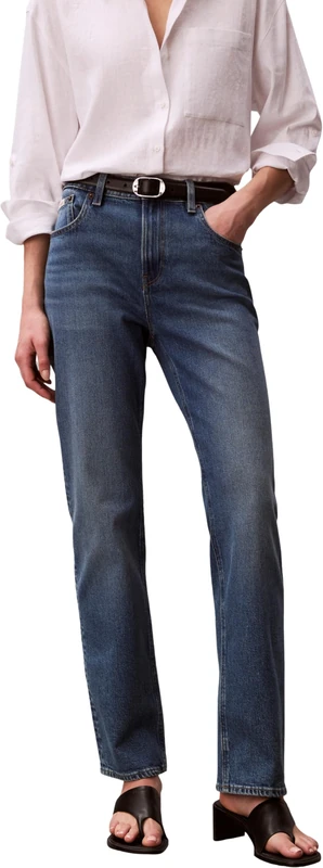 Calvin Klein Women's Jeans High Rise Straight Vintage Skyfa with Stretch, Blue (Vintage Skyfall), 32W/34L