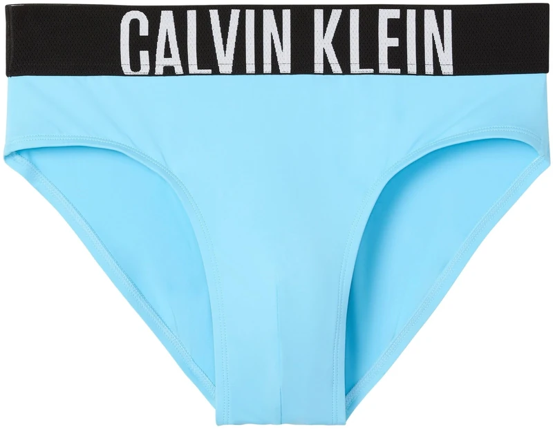 Calvin Klein Men’s Swim Briefs with Logo Waistband, Blue (Chilly Blue), S - Image 1