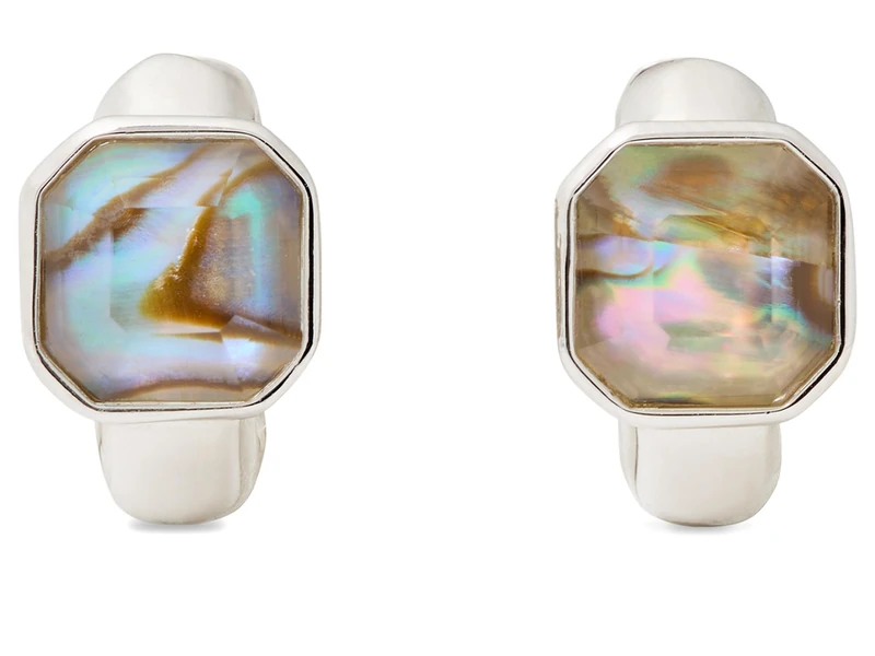 Kate Spade New York Keep Sparkling Huggie, Abalone/Silver