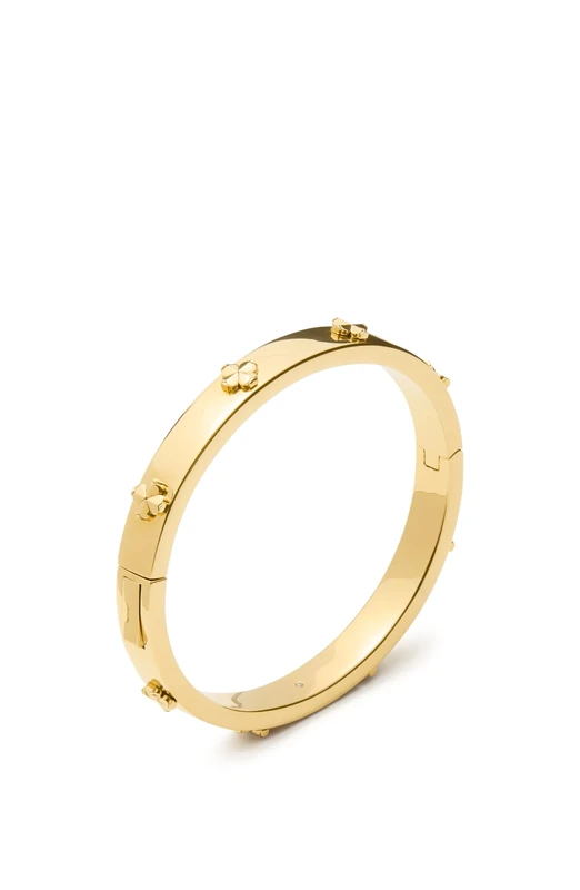 Kate Spade New York Spade Flower Hinge Bangle (Gold)