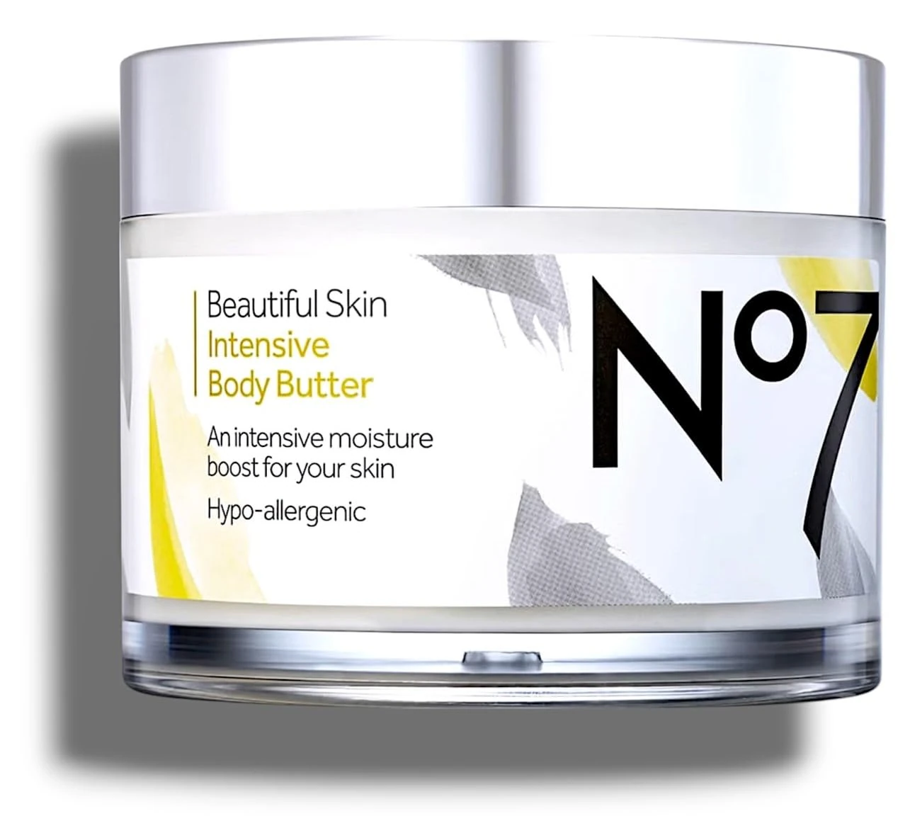 Nō 7, Beautiful Skin Intensive Body Butter |An Intensive Moisture Boost For Your Skin-Leaving Your Skin Beautifully Moisturised For Atleat 48Hours,With Shea Butter,Sweet Almond Oil & Argan Oil |270mL