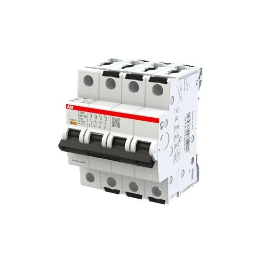 ABB S300P Circuit Breaker Type K, Pol 4 750mA 415V, Breaking Capacity 100 kA System Pro M Compact