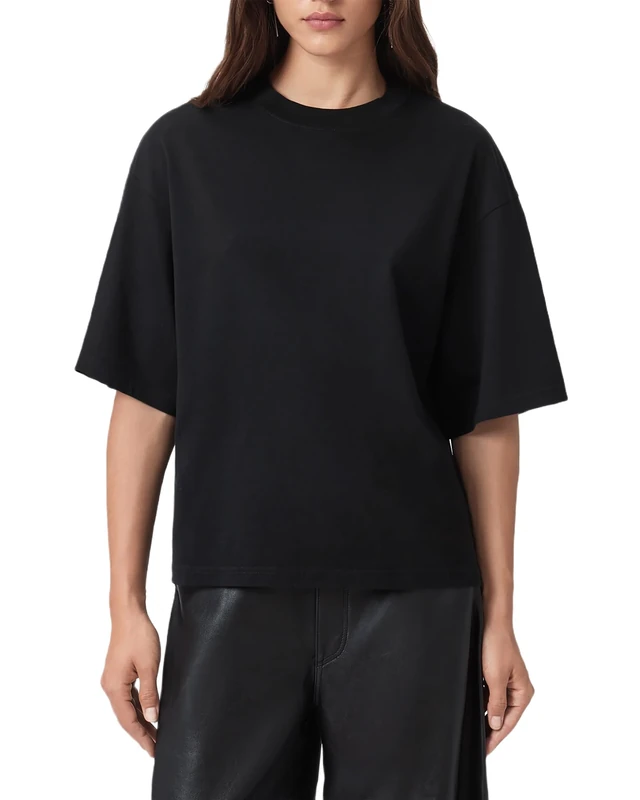 Allsaints Women's Craneo Amelie Tee, Black, XS