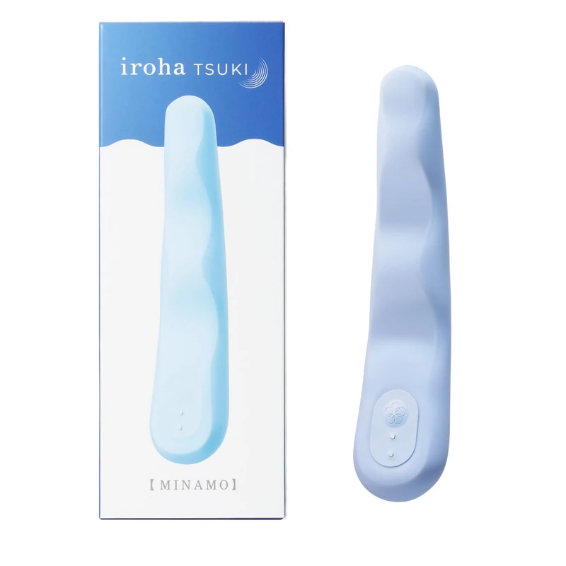 iroha TSUKI MINAMO, Soft-Touch Silicone Vibrator with 5 intensities, 3 Rhythms, and USB-C Charger