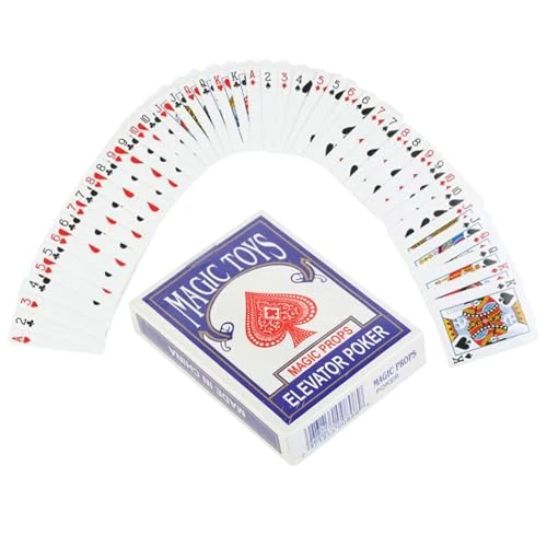 Magic Playing Cards, Interactive Deck, 3.54x2.68 Inches Silent Handling Features and Close Up Tricks, Magician Cool Cards for Party Entertainment, Street Performance