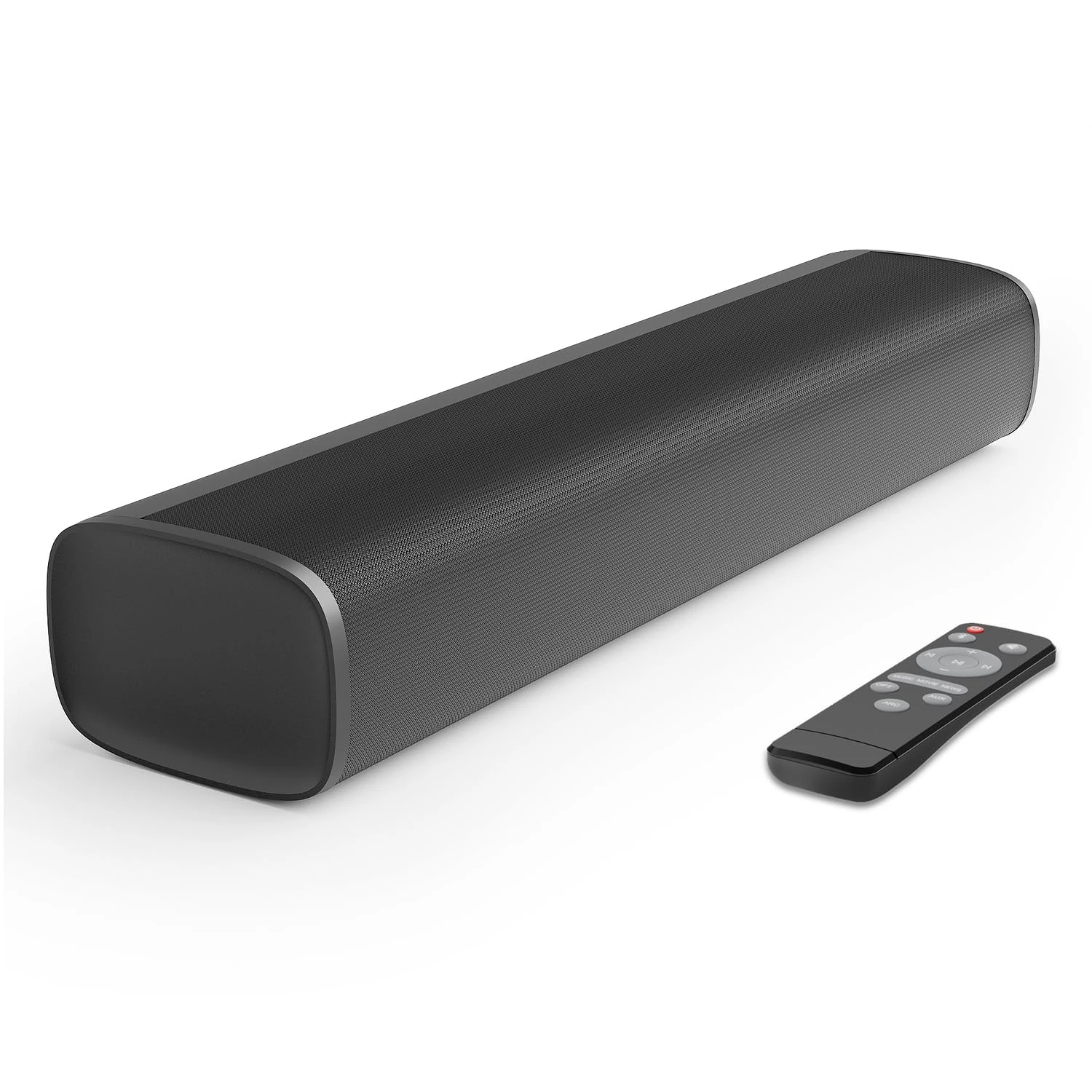 Yinet-EU Soundbar for TV, 56W Speakers with Bluetooth 5.3/ARC/Optical/AUX Inputs – Wall Mountable Home Theater Surround Sound System Small Sound Bar for PC/Gaming/Projectors with 3 EQ Modes (Black)