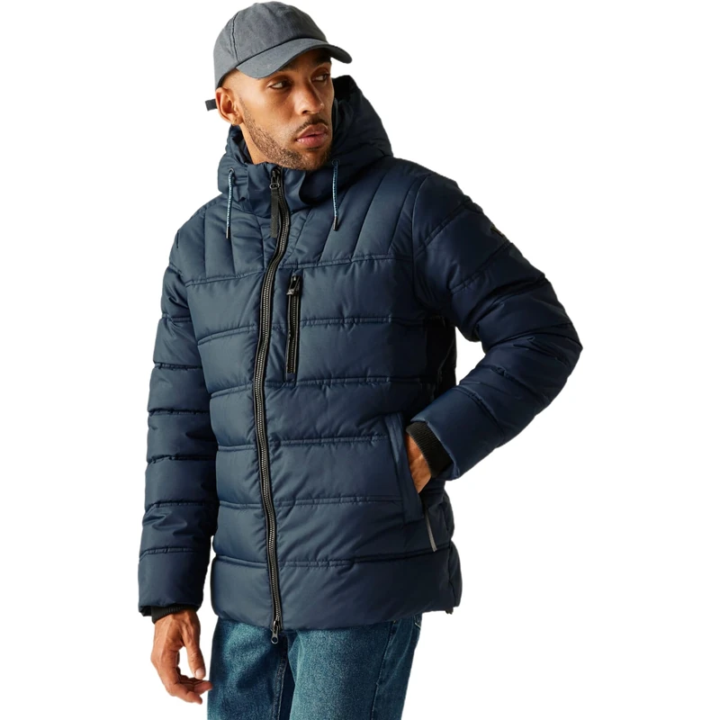 Regatta Mens Leeshaw Padded Jacket Insulated Water Repellent Winter Coat