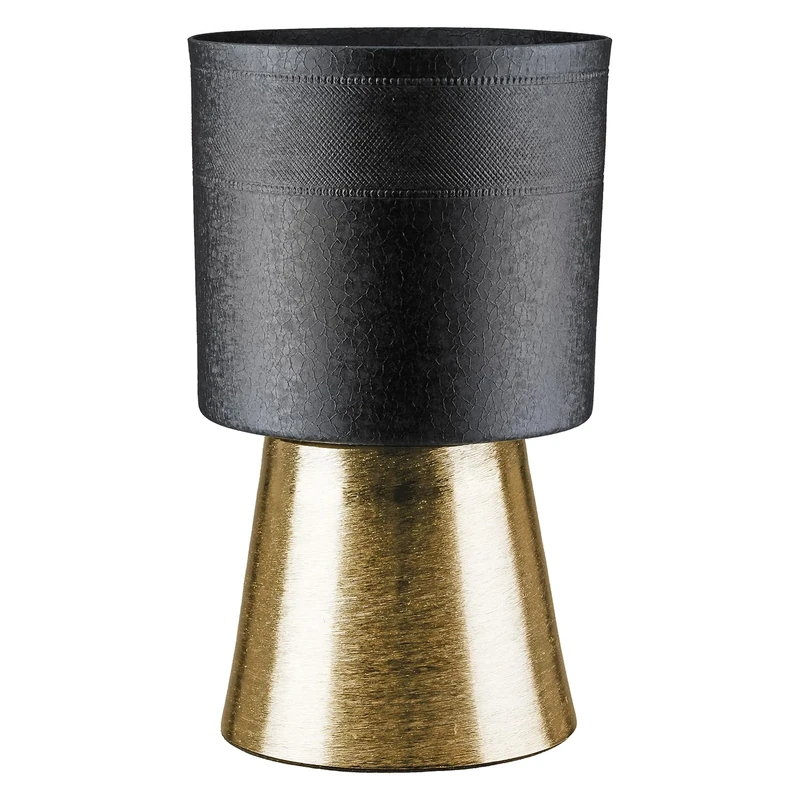 Casablanca modernes Design Decorative vase, Aluminium, Black, Höhe 34cm