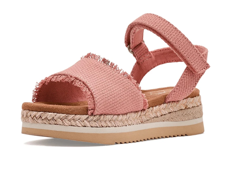 TOMS Youth Girl's Diana Platform Wedge Sandal, Bloom Beachside Woven, 13.5 UK
