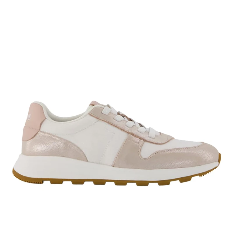 TOMS Women's TRVL LITE Retro Sneaker, Champagne Vintage Twill/Shimmer Suede, 4.5 UK