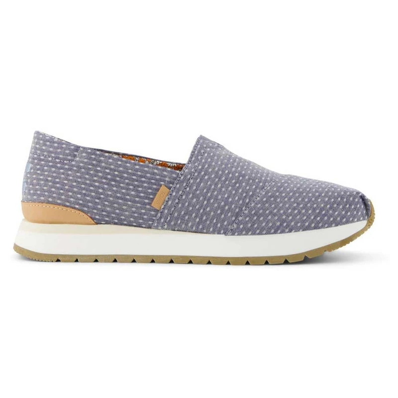 TOMS Women's Resident Plus Sneaker, Niagara Mist Chambray Dot, 3.5 UK