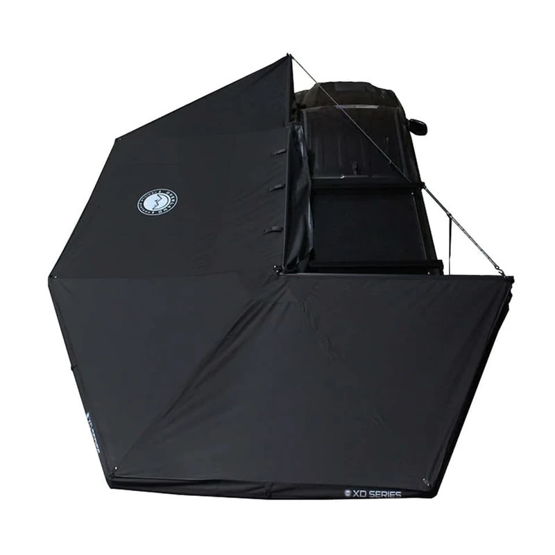 Overland Vehicle Systems - XD Nomadic 270 - Awning Wall 1 W/Black Out, Driver Side, Grey Hex, Black Trim W/Storage Bag - Image 1