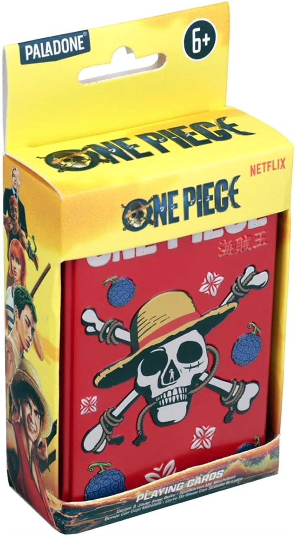 Paladone One Piece Jolly Rogers Playing Cards for Poker, Rummy, Go Fish, Card Games, Officially Licensed Anime Merchandise & Collectible Gift in Metal Tin