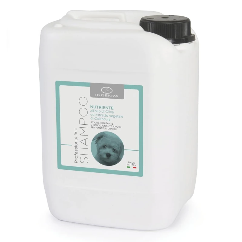 CAMON | Nourishing Shampoo for Dogs 5L with Olive Oil and Calendula, Restructuring and Moisturizing, Suitable for Long Coats