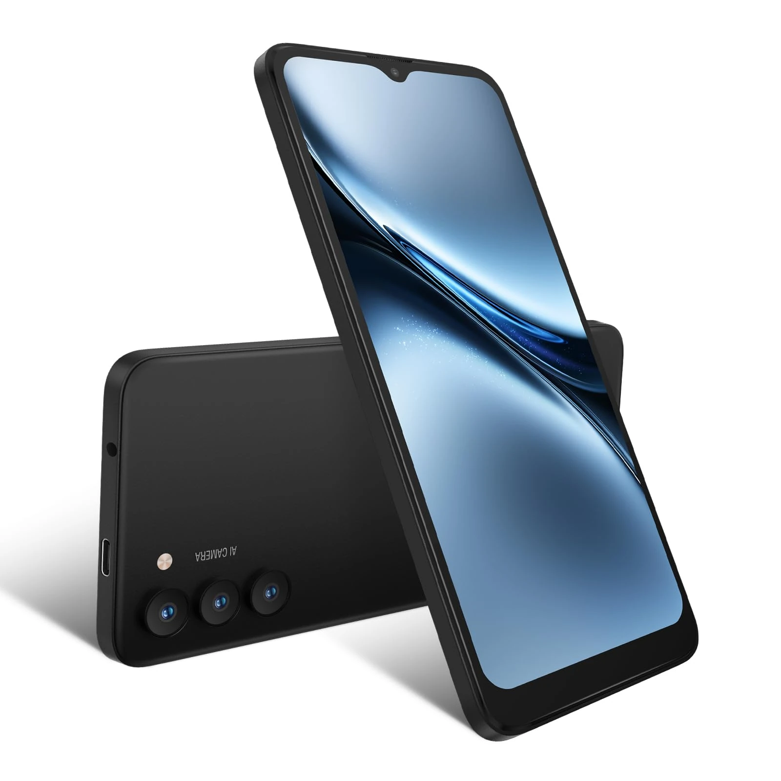 Xgody X36 SIM Free Unlocked Mobile Phone, 6.52" 4G Dual SIM (Black) | 3GB+32GB, up to 256GB microSD | 4200mAh Battery | 13MP+5MP Cameras | Android 15 Go Octa-Core | Face ID, GPS