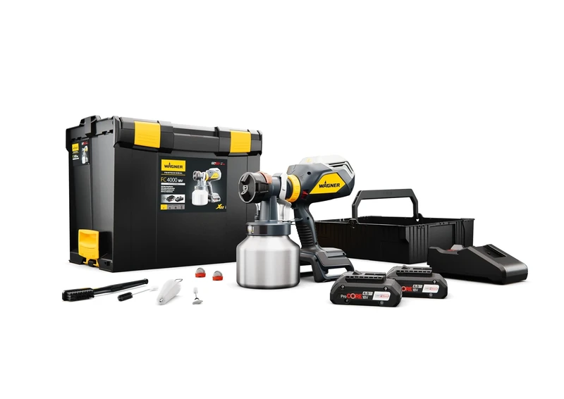 WAGNER FinishControl 4000 18V FineSpray Kit - The Cordless XVLP Paint Sprayer incl. Battery