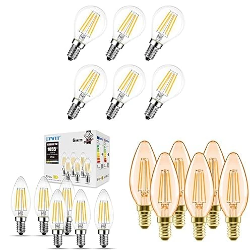 Bundle of LVWIT E14 LED Filament Bulb - Image 1