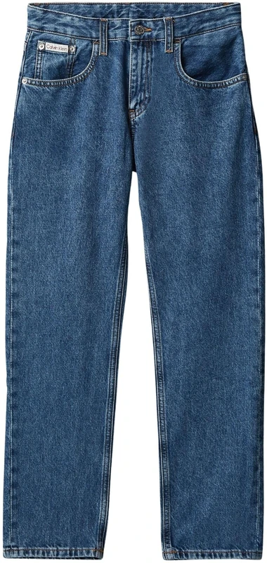 Calvin Klein Boys’ Jeans Denim Trousers Straight Fit, Blue (Beckford Wash), 12W/12L - Image 1