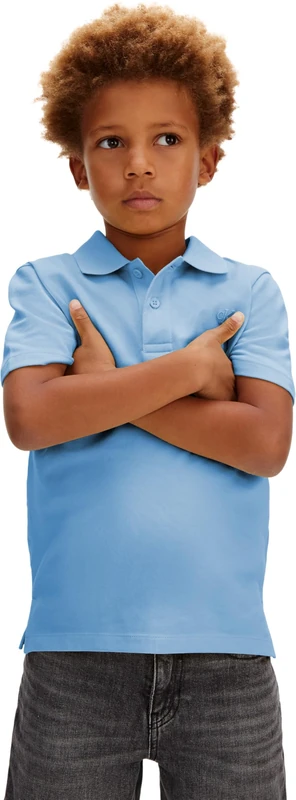 Calvin Klein Boy's Solid Polo LVCKSJB29B S/S Polo, Blue (Provence 16-4032 TCX), 14 Years - Image 1