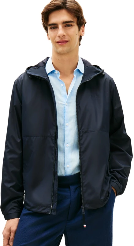 Tommy Hilfiger Men's Hooded Jacket - Blue - XL - MW0MW38905
