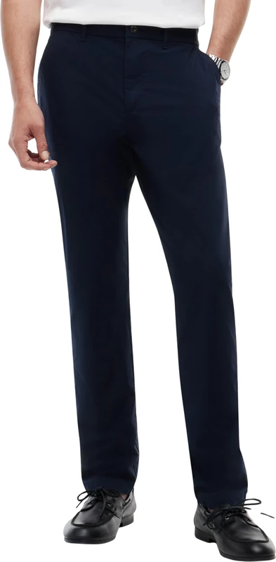 Tommy Hilfiger Men’s Chinos Harlem Poplin Tapered Fit, Blue (Desert Sky), 35W/32L