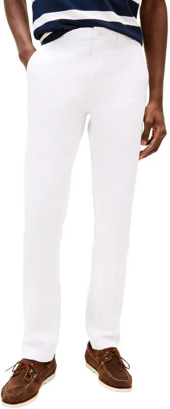 Tommy Hilfiger Men's Bleecker 1985 Pima Cotton MW0MW26619, White, 38W / 36L